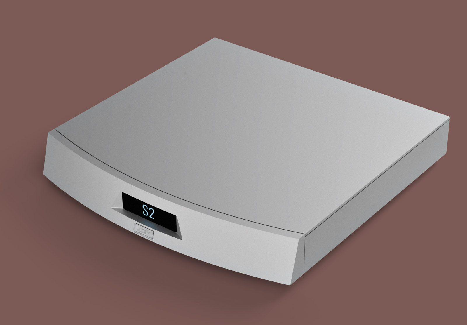 Lumin S2 Network Player — Silver aluminium chassis